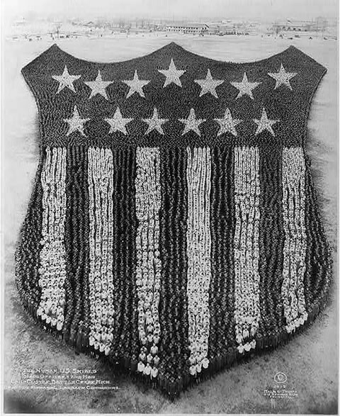 "The Human U.S. Shield" 1918