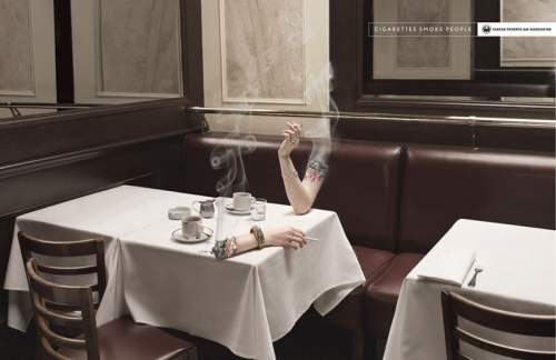 Сигареты курят людей. 