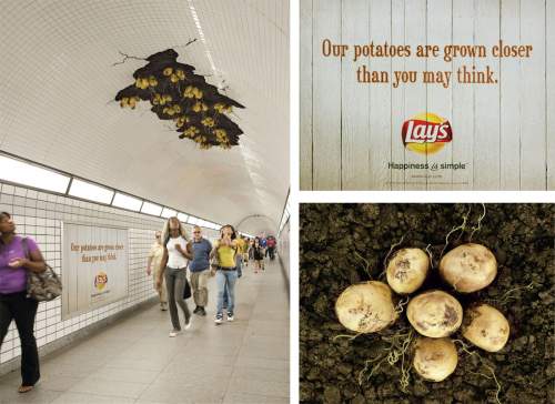 Рекламная кампания Lay's в метро