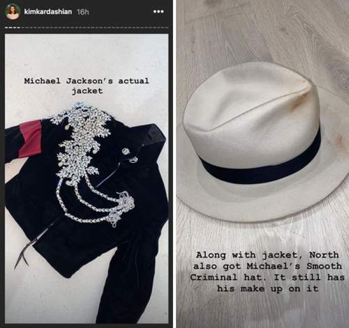 Ким Кардашьян купила дочери куртку Майкла Джексона North West и его шляпу