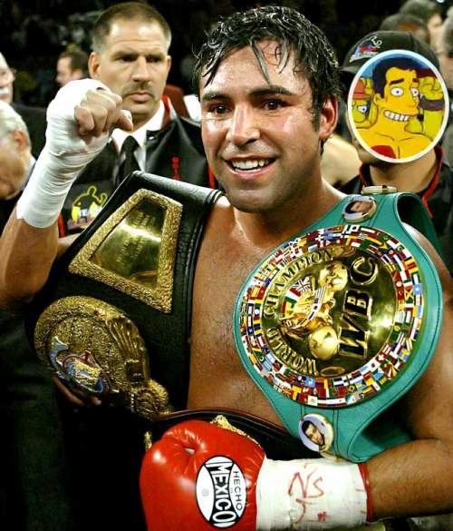 Боксер Oscar De La Hoya. 2 ноября 2003