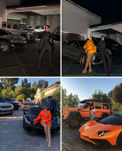 Кайли Дженнер демонстрирует автомобили стоимостью в миллионы долларов