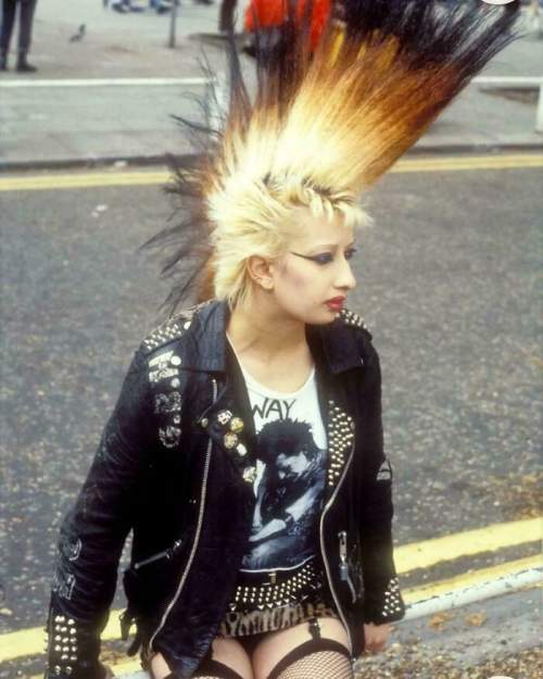Девушка-панк, Лондон, 1979 год.