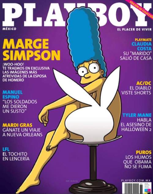 Мардж Симпсон на обложке Playboy