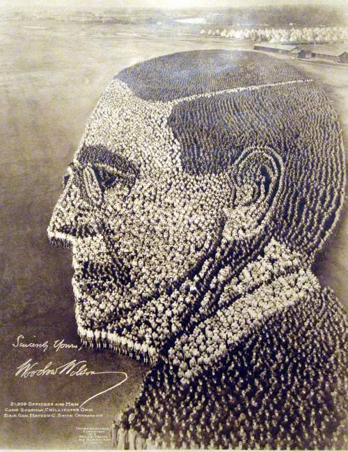 "Living Portrait of Woodrow Wilson" 1918